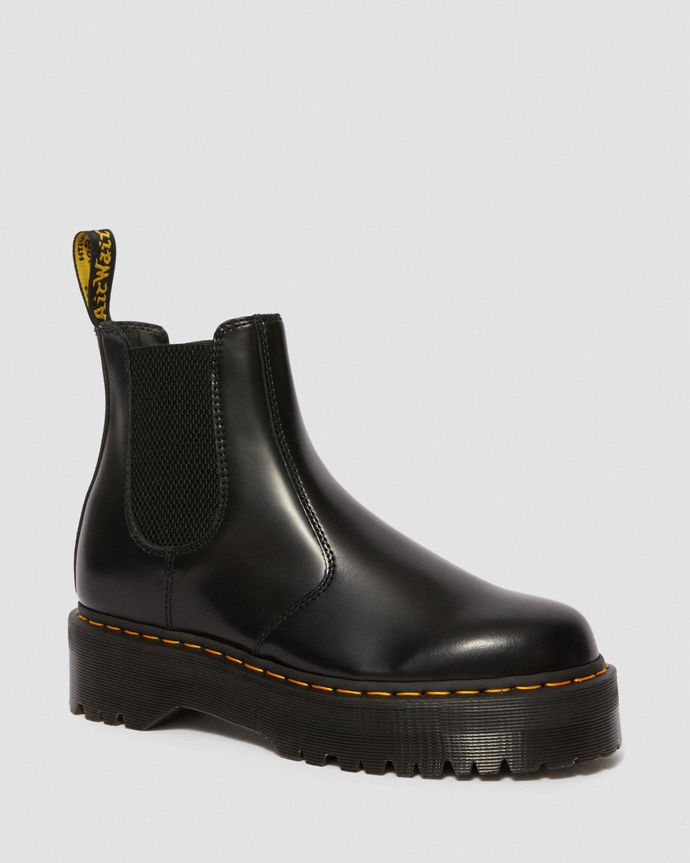 Dr Martens 2976 Polished Smooth Platform Chelsea Boots Damske ( Čierne ) SK 841-IWNJOT